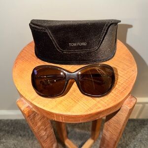 Tom Ford Brown Sunglasses with Velvet Case